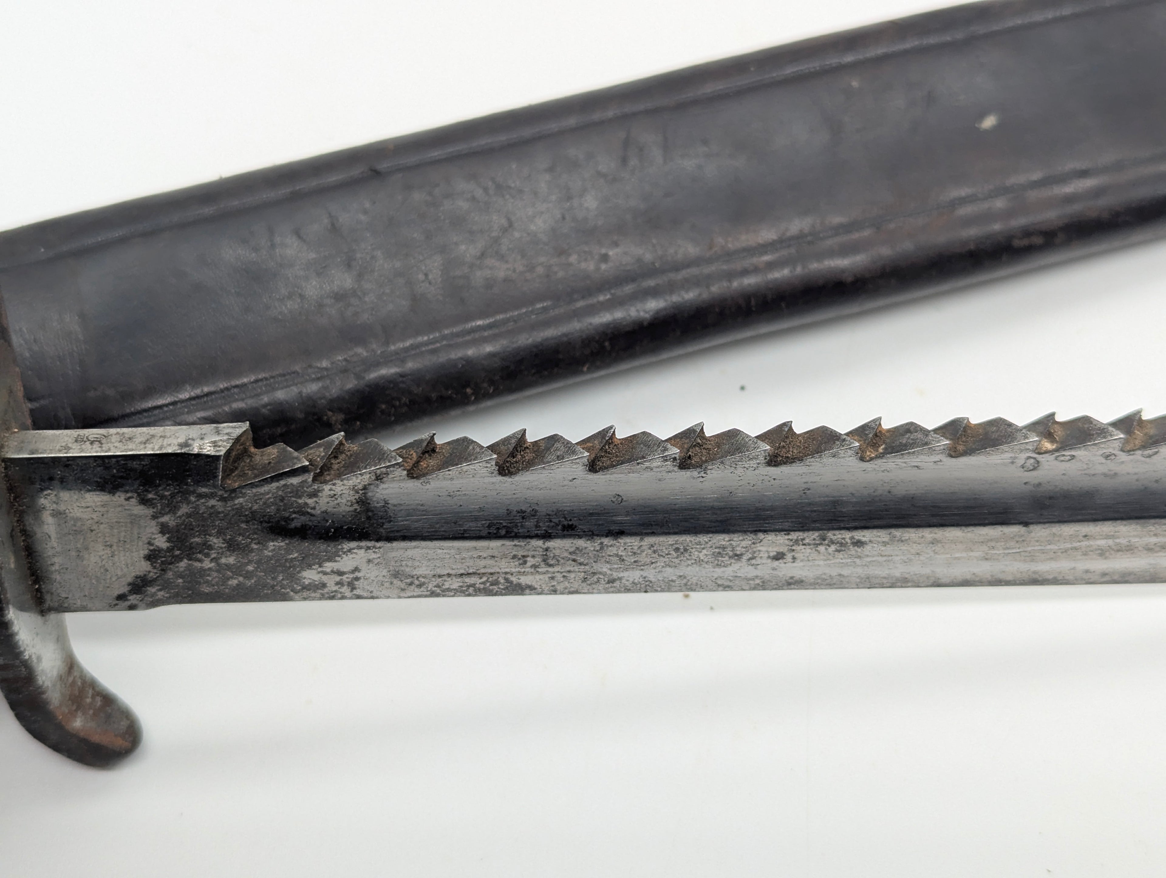 Imperial German Pioneer Marked EB42 Ersatz Sawback 98/05 Bayonet